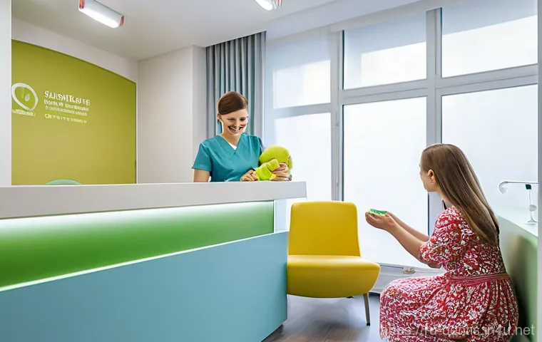 치과 병원 홍보 콘텐츠 작성법 - **Prompt:** A warm, inviting modern dental clinic waiting area in a Russian city, filled with natura...