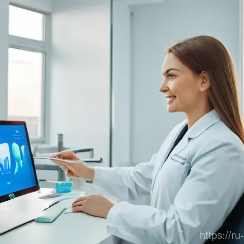 치과의사 연봉 협상 전략 - A Modern Orthodontist in a High-Tech Moscow Clinic**
A confident and elegant female Russian orthodon...