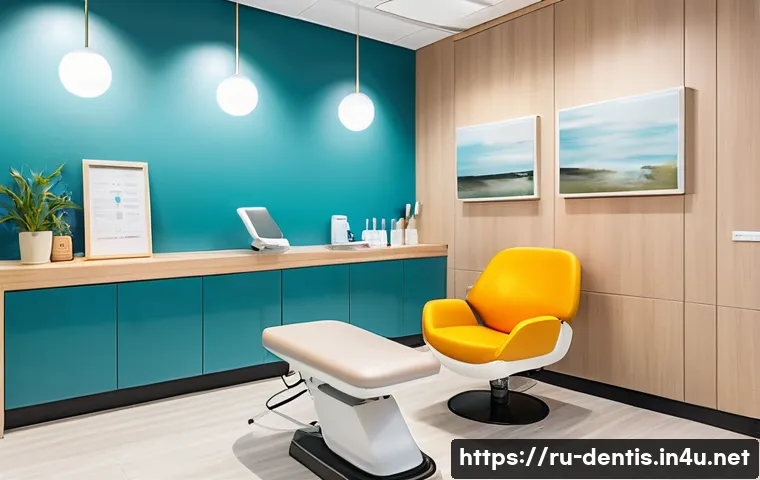 치과 치료 과정에서 환자 관리 노하우 - A warm and inviting dental clinic interior designed to create a trusting atmosphere, featuring soft ...